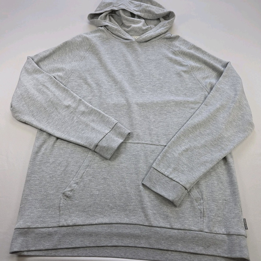 Freefly Mens Gray Hoodie Kangaroo Pocket Long Sleeves Sz XL Activewear